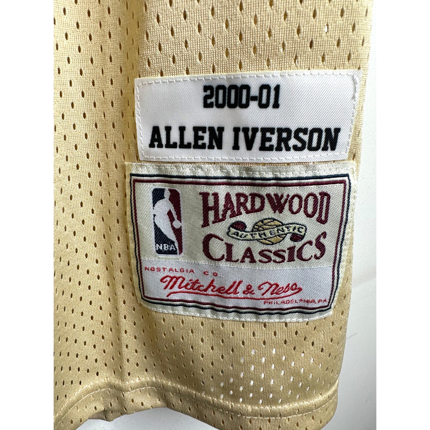MITCHELL & NESS NBA HARDWOOD CLASSICS ALLEN IVERSON #3 PHILADELPHIA SIXERS 2000-01 JERSEY XXL