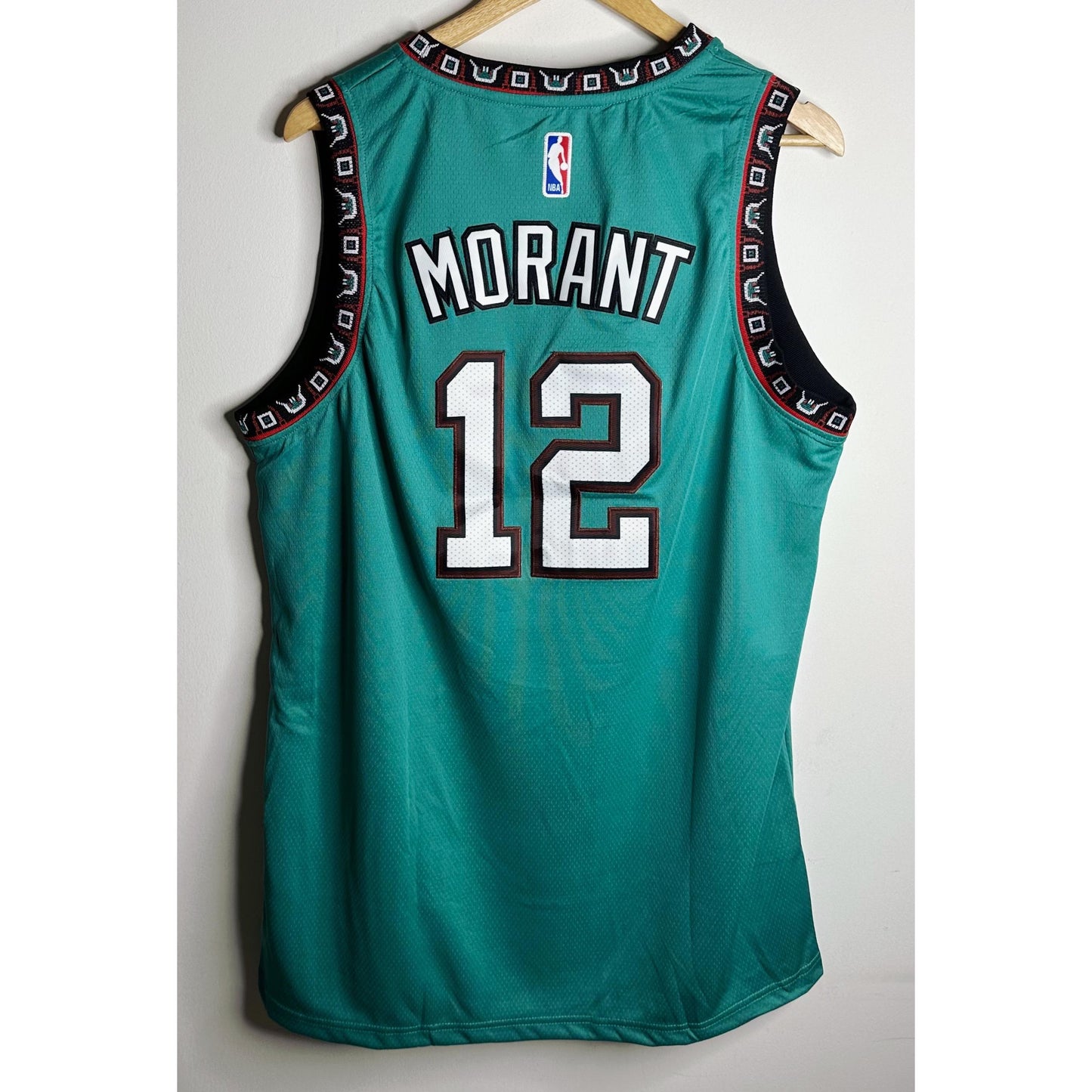 NIKE NBA SEAGREEN VANCOUVER GRIZZLIES MORANT NO 12 PREMIUM BASKETBALL JERSEY