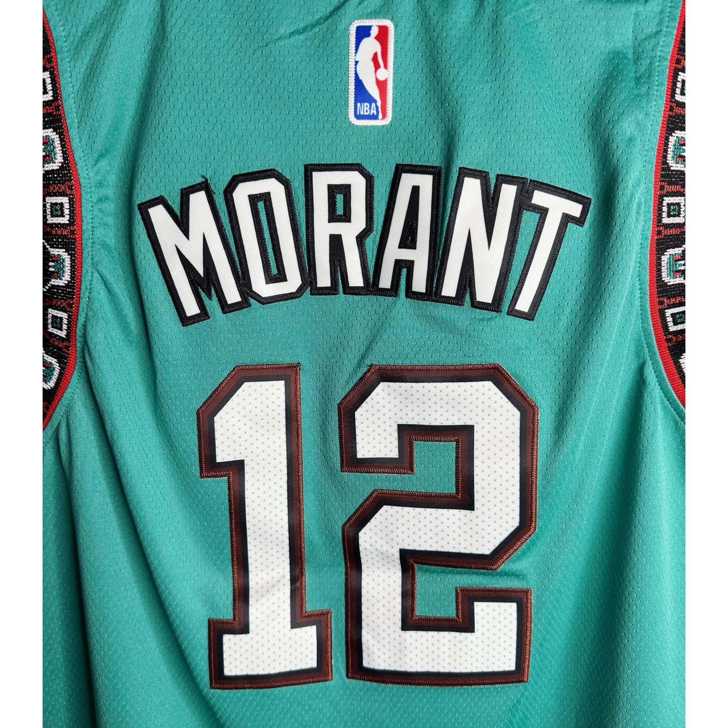 NIKE NBA SEAGREEN VANCOUVER GRIZZLIES MORANT NO 12 PREMIUM BASKETBALL JERSEY