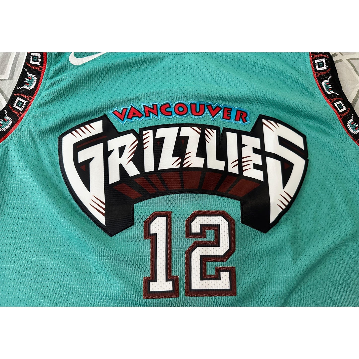 NIKE NBA SEAGREEN VANCOUVER GRIZZLIES MORANT NO 12 PREMIUM BASKETBALL JERSEY