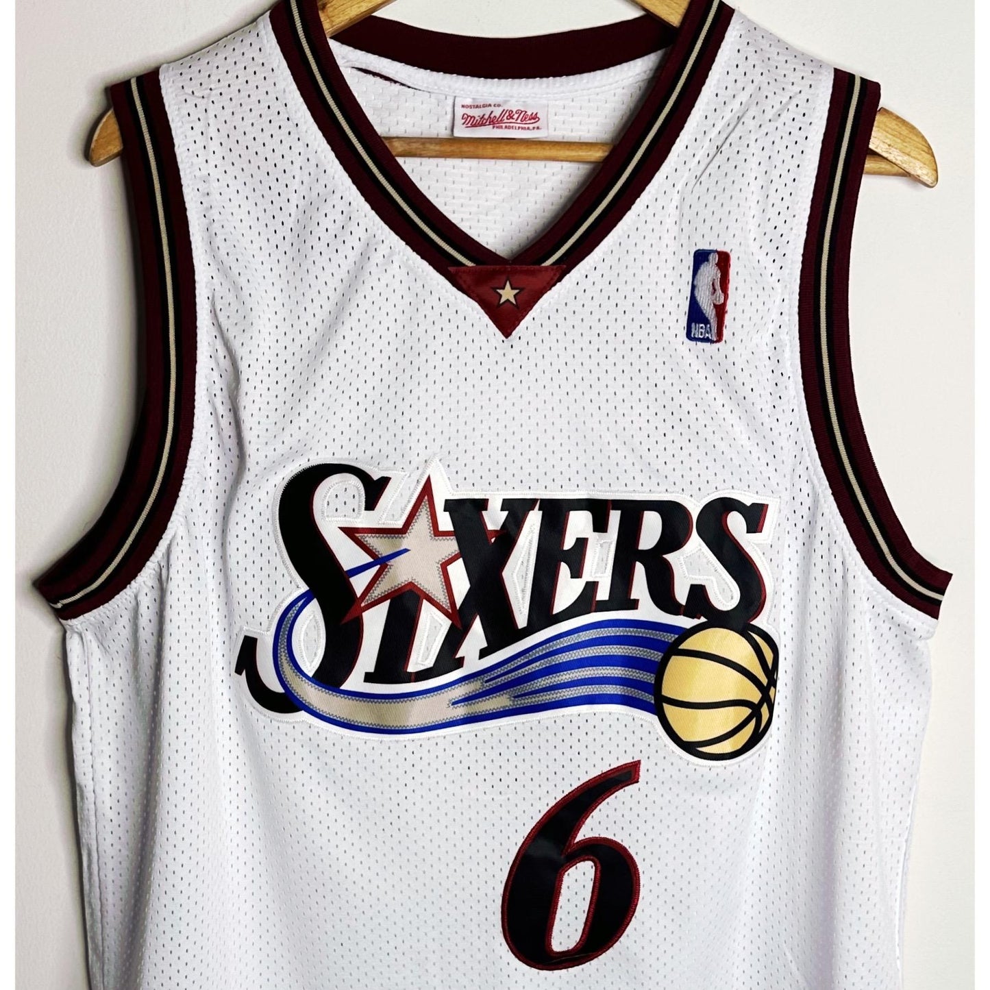 MITCHELL & NESS NBA SIXERS NO 6 IVESON PREMIUM BASKETBALL JERSEY