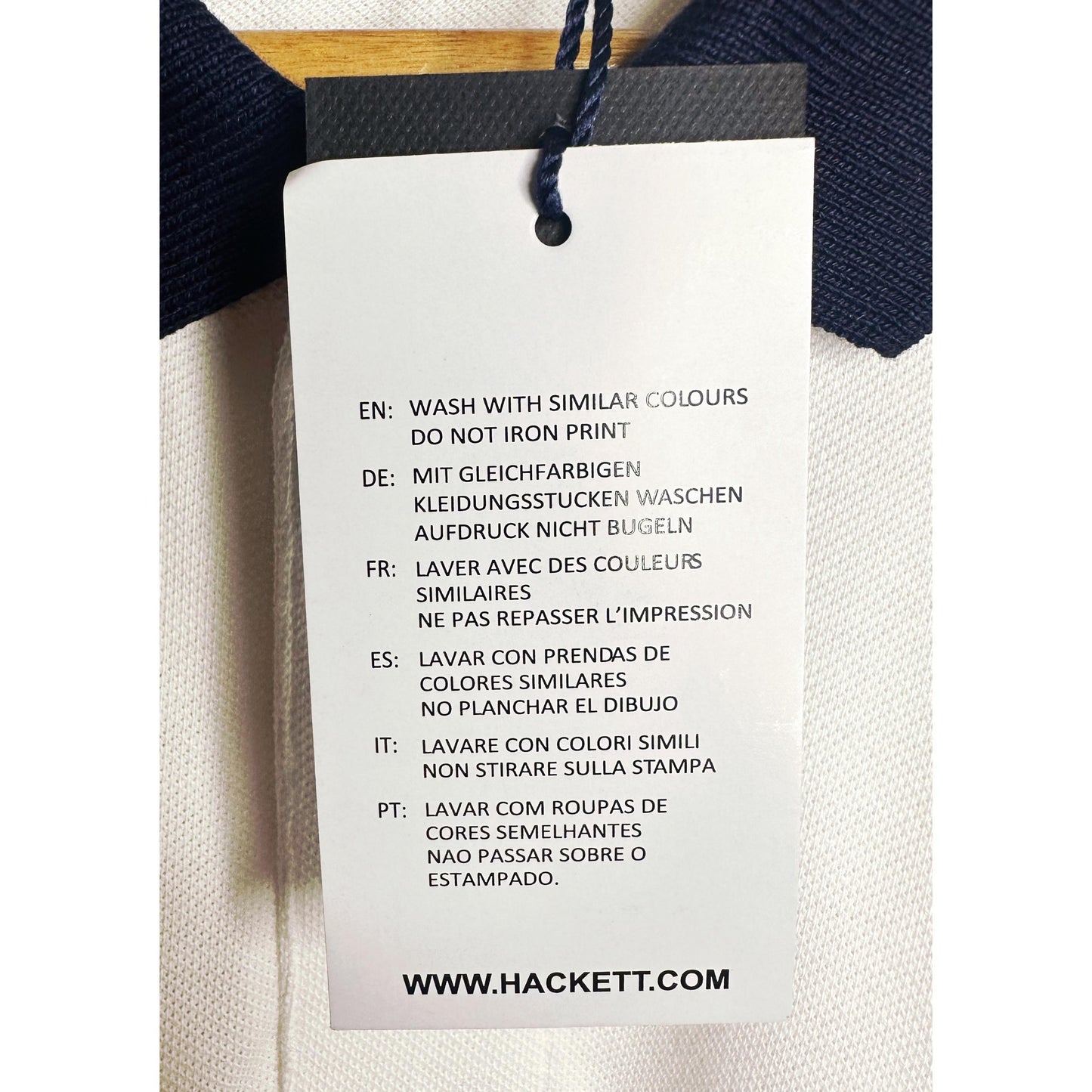 Luxury Hackett Polo Shirt – Timeless White with Black Detailing