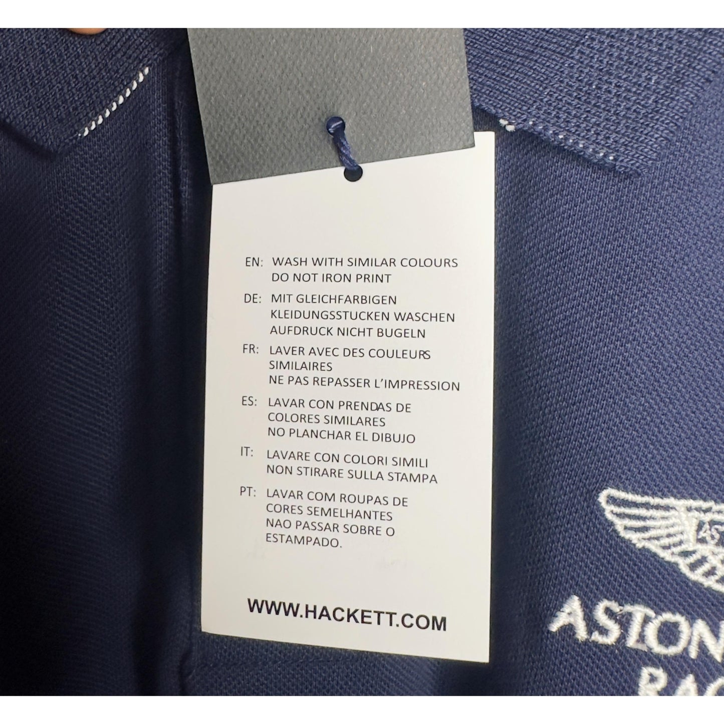 Hackett x Aston Martin Polo – Classic Navy Heritage Style