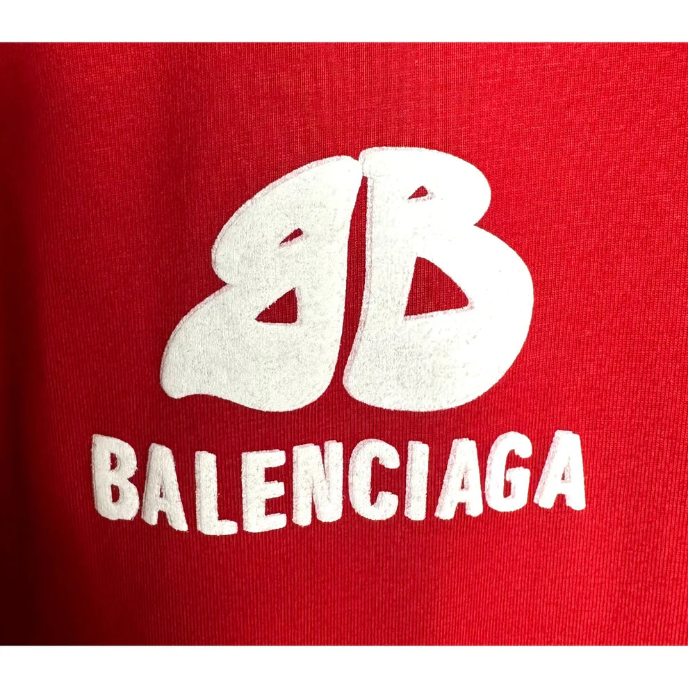 Balenciaga Designer Tee with Iconic Logo & Artistic Sleeve Detail