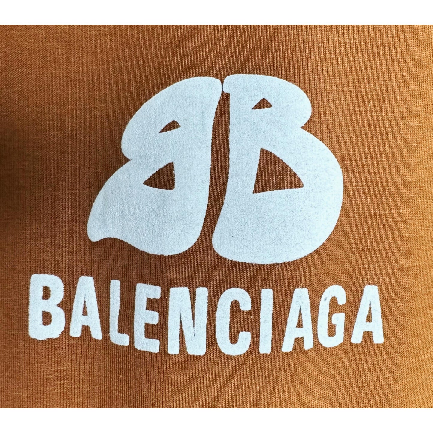 BALENCIAGA MEN’S PREMIUM COTTON T-SHIRT – BROWN MULTICOLOR PRINT | OVERSIZED STREETWEAR STYLE | CASUAL & LUXURY FASHION TEE