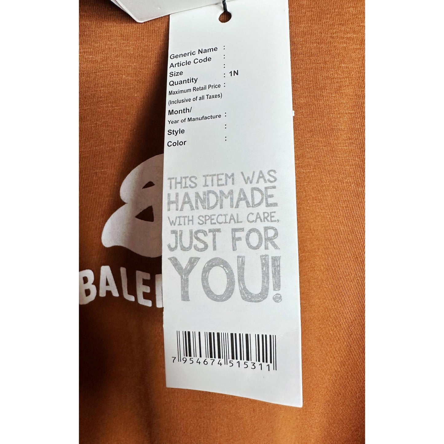 BALENCIAGA MEN’S PREMIUM COTTON T-SHIRT – BROWN MULTICOLOR PRINT | OVERSIZED STREETWEAR STYLE | CASUAL & LUXURY FASHION TEE