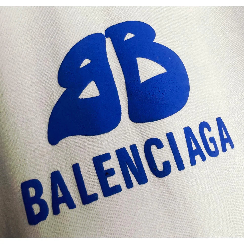 Balenciaga Designer Tee with Iconic Logo & Artistic Sleeve Detail