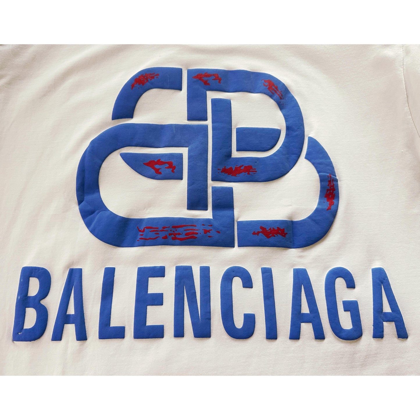 BALENCIAGA MEN’S PREMIUM COTTON T-SHIRT – YELLOW MULTICOLOR PRINT | OVERSIZED STREETWEAR STYLE | CASUAL & LUXURY FASHION TEE