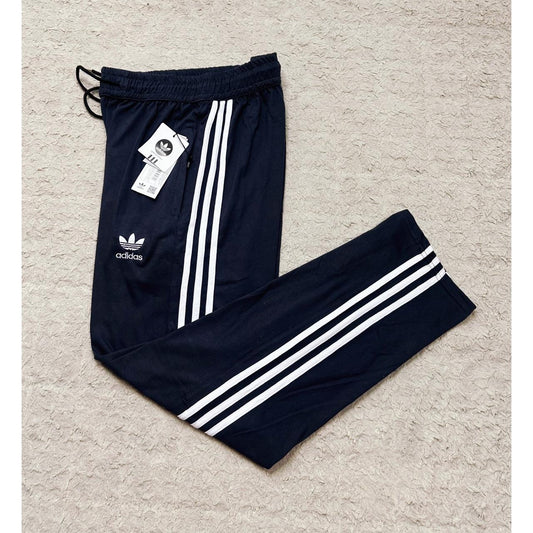 Classic Adidas 3-Stripes Black Cotton Track Pants – Everyday Comfort
