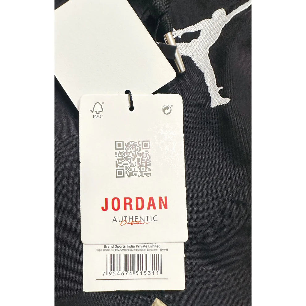 Men’s Jordan Cargo Track Pants – Beige & Black Panel Design