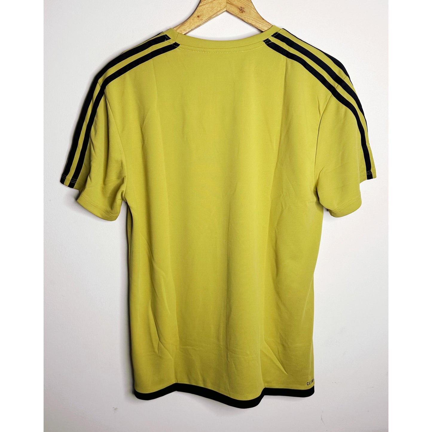 ADIDAS Signature brush gold Performance Tee with Contrast Dual-Stripe Shoulders | Ultra-Breathable Flex Fabric | Premium Activewear Edition