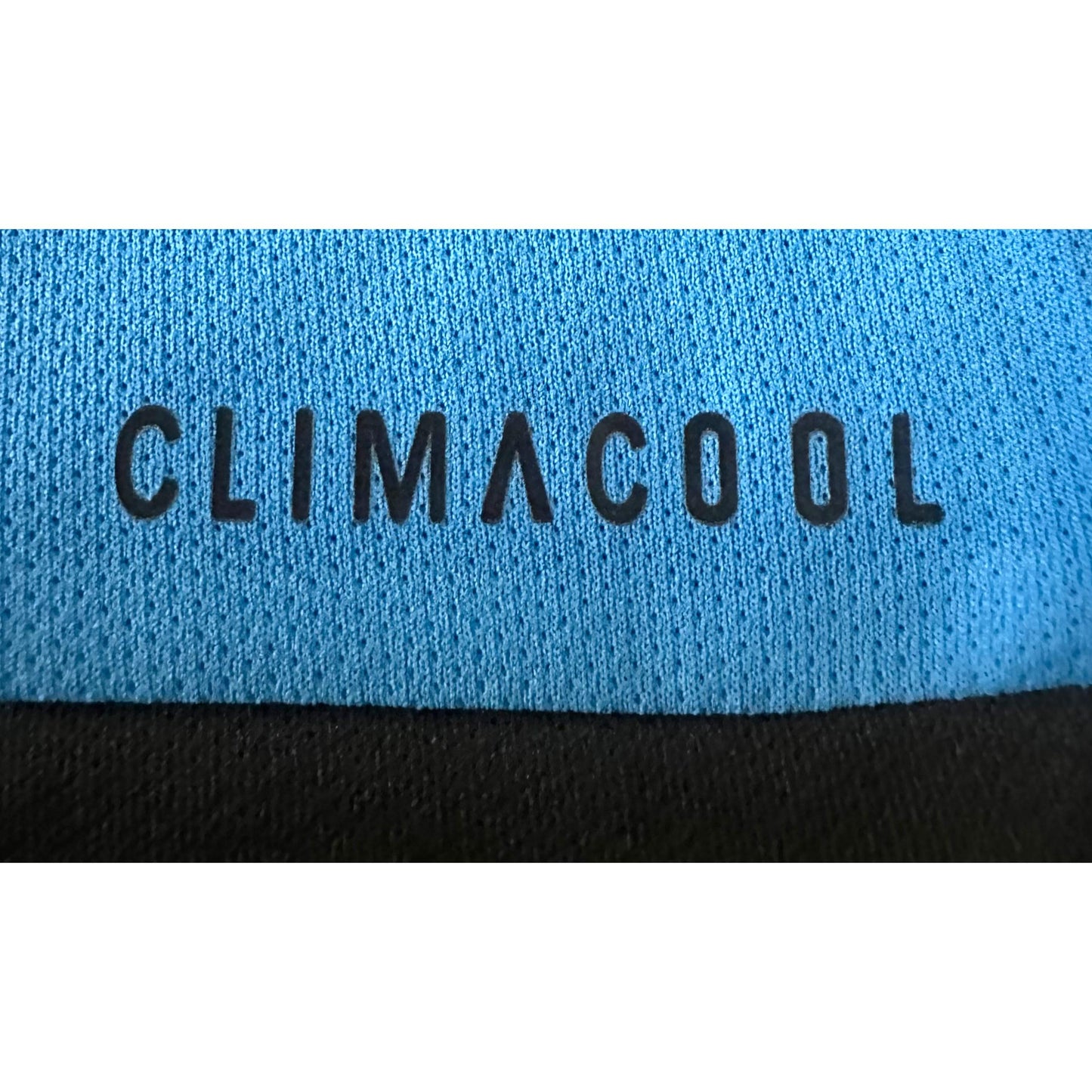 Adidas Signature Blue Elite Performance Tee with Dual Black Shoulder Stripes | Premium Activewear Edition