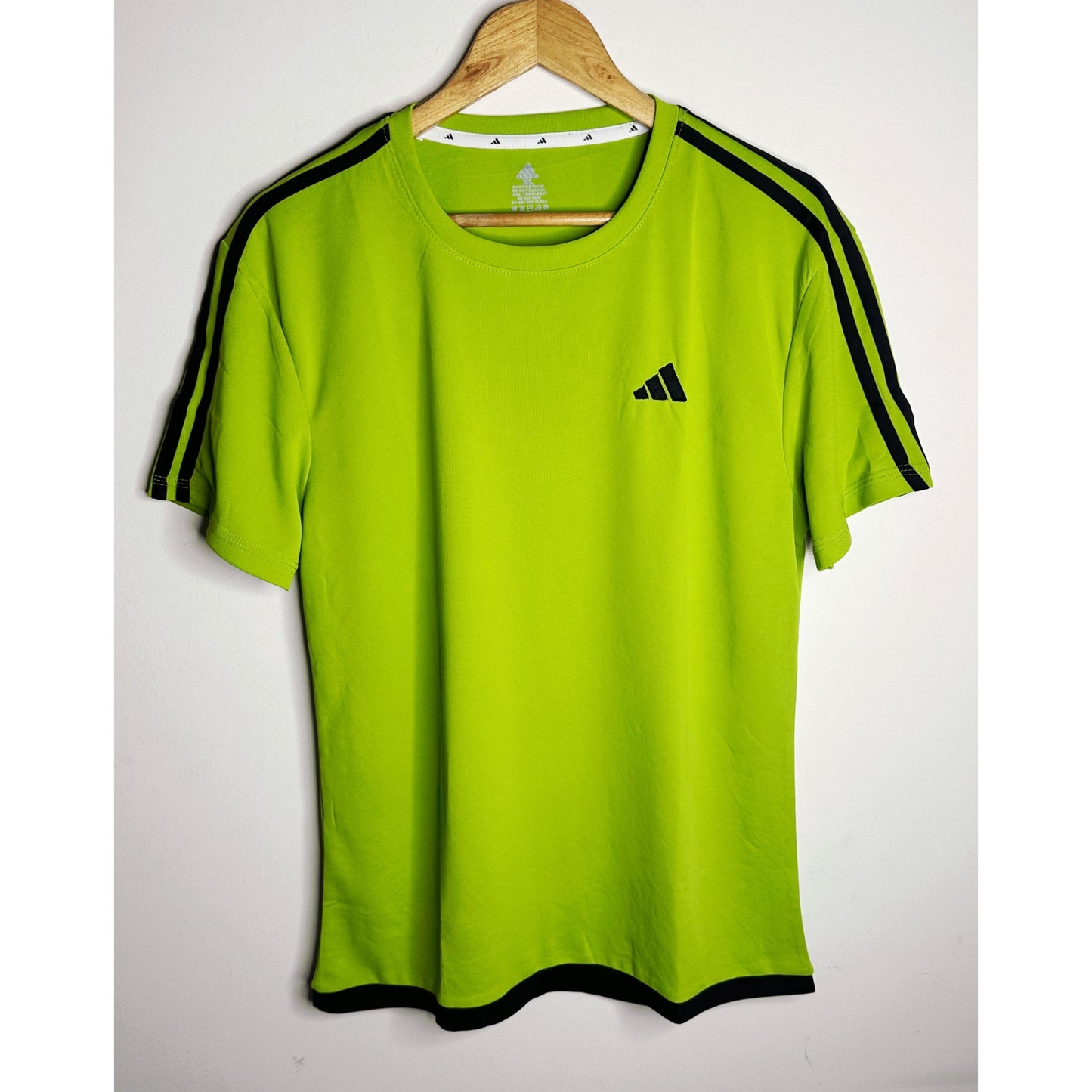 ADIDAS Elite Performance Tee with Bold Dual-Stripe Shoulders | FeatherLite Breathable Fabric | Premium Activewear Essential