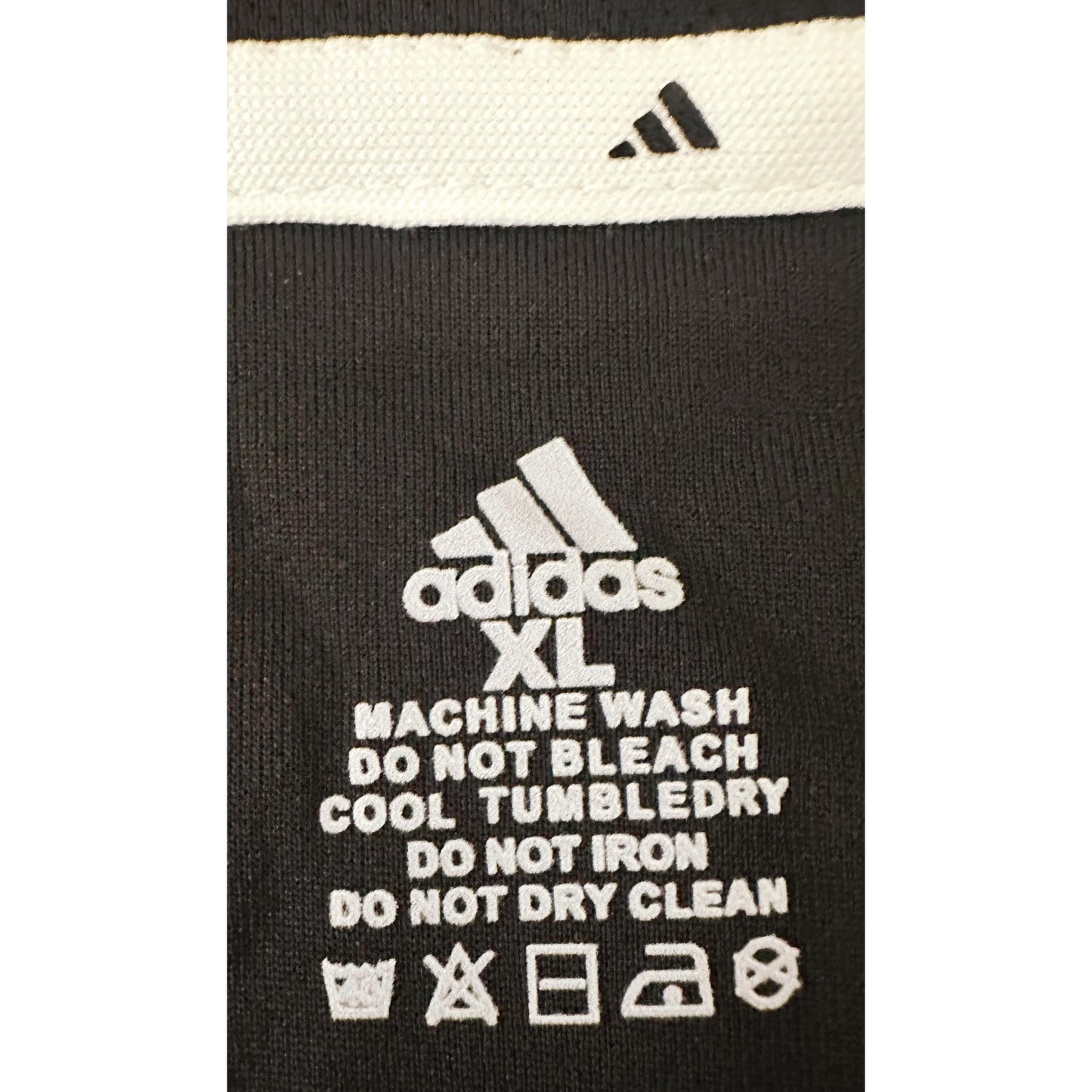 Adidas Signature Black Elite Performance Tee with Dual White Shoulder Stripes | Premium Activewear Edition