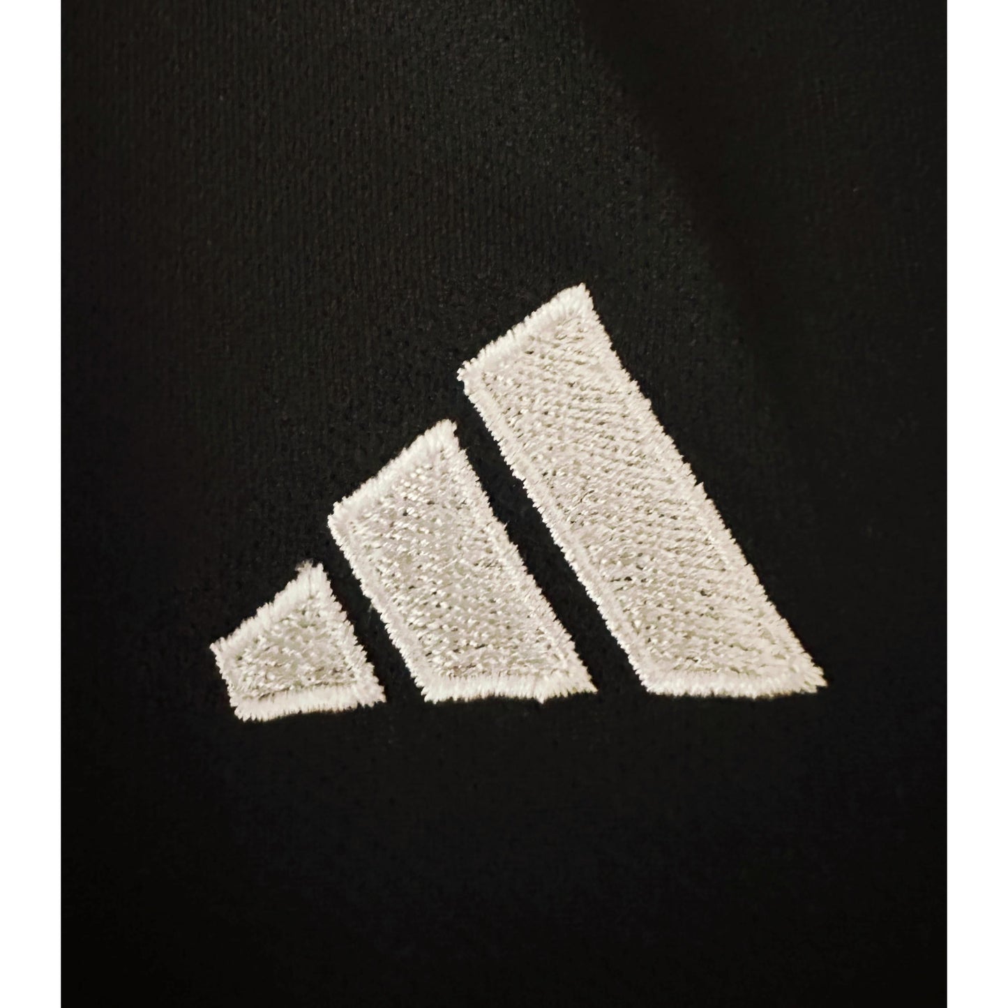 Adidas Signature Black Elite Performance Tee with Dual White Shoulder Stripes | Premium Activewear Edition