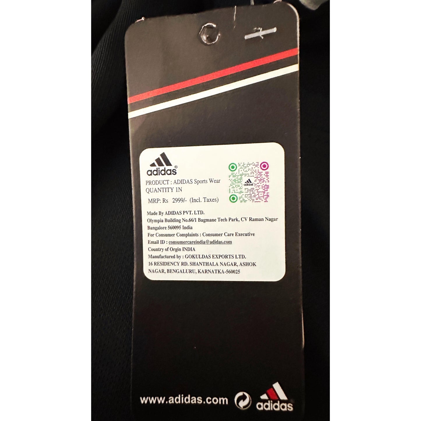 Adidas Signature Black Elite Performance Tee with Dual White Shoulder Stripes | Premium Activewear Edition