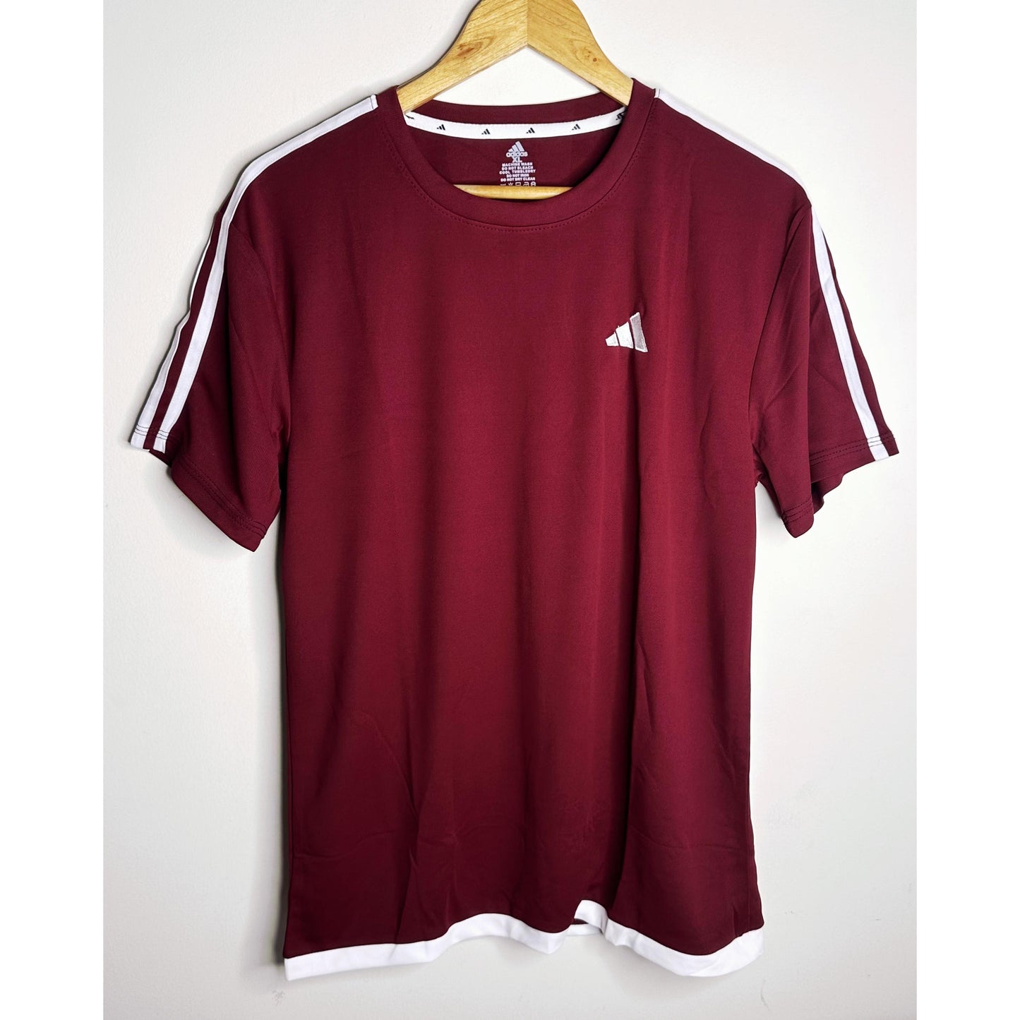 ADIDAS Elite Performance Tee with Bold Dual-Stripe Shoulders | FeatherLite Breathable Fabric | Premium Activewear Essential