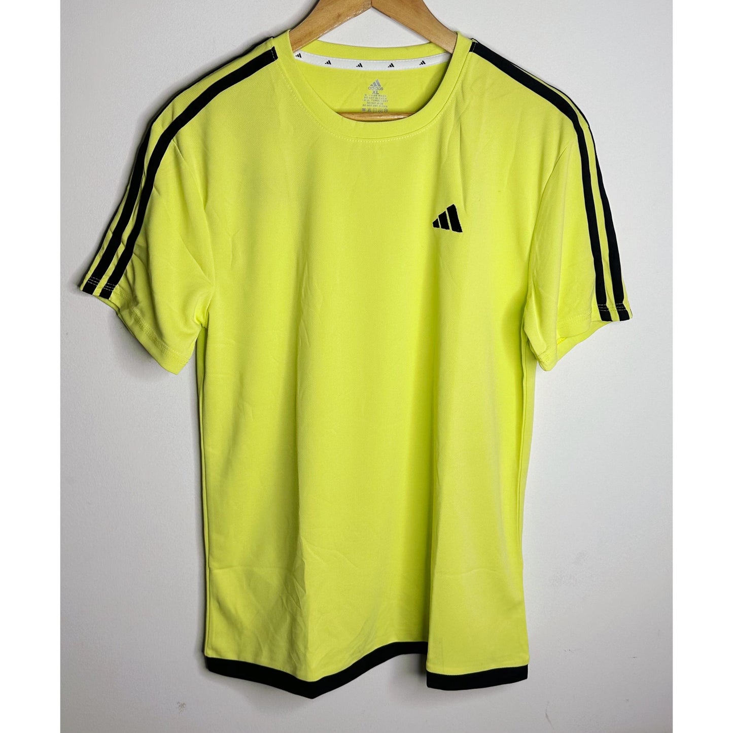 ADIDAS Elite Performance Tee with Bold Dual-Stripe Shoulders | FeatherLite Breathable Fabric | Premium Activewear Essential