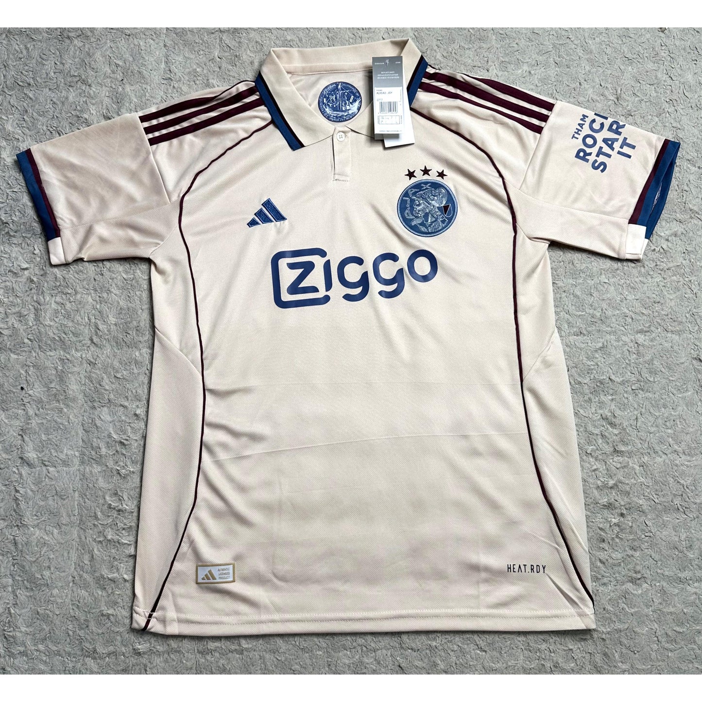 ADIDAS AJAX LIMITED EDITION  25/26 – FOOTBALL JERSEY KIT | CREAM