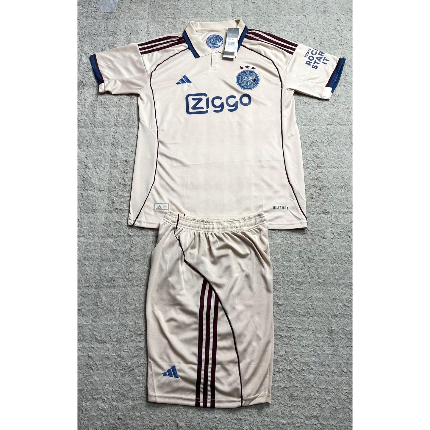 ADIDAS AJAX LIMITED EDITION  25/26 – FOOTBALL JERSEY KIT | CREAM