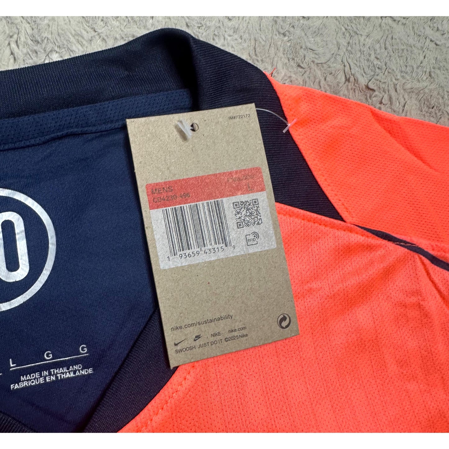 NIKE FC BARCELONA 25/26 FOOTBALL JERSEY KIT |  ORANGE & BLACK