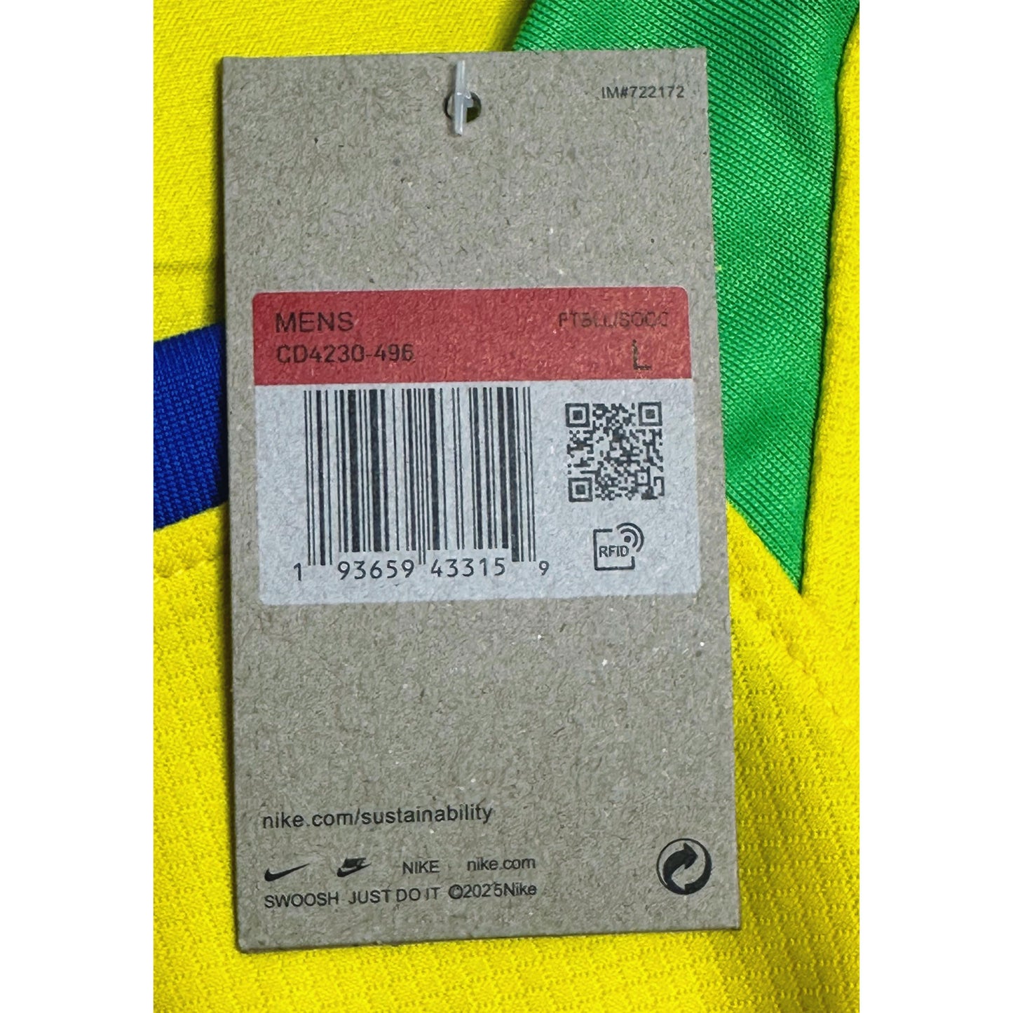 NIKE BRAZIL 25/26 FOOTBALL JERSEY KIT | YELLOW & BLUE