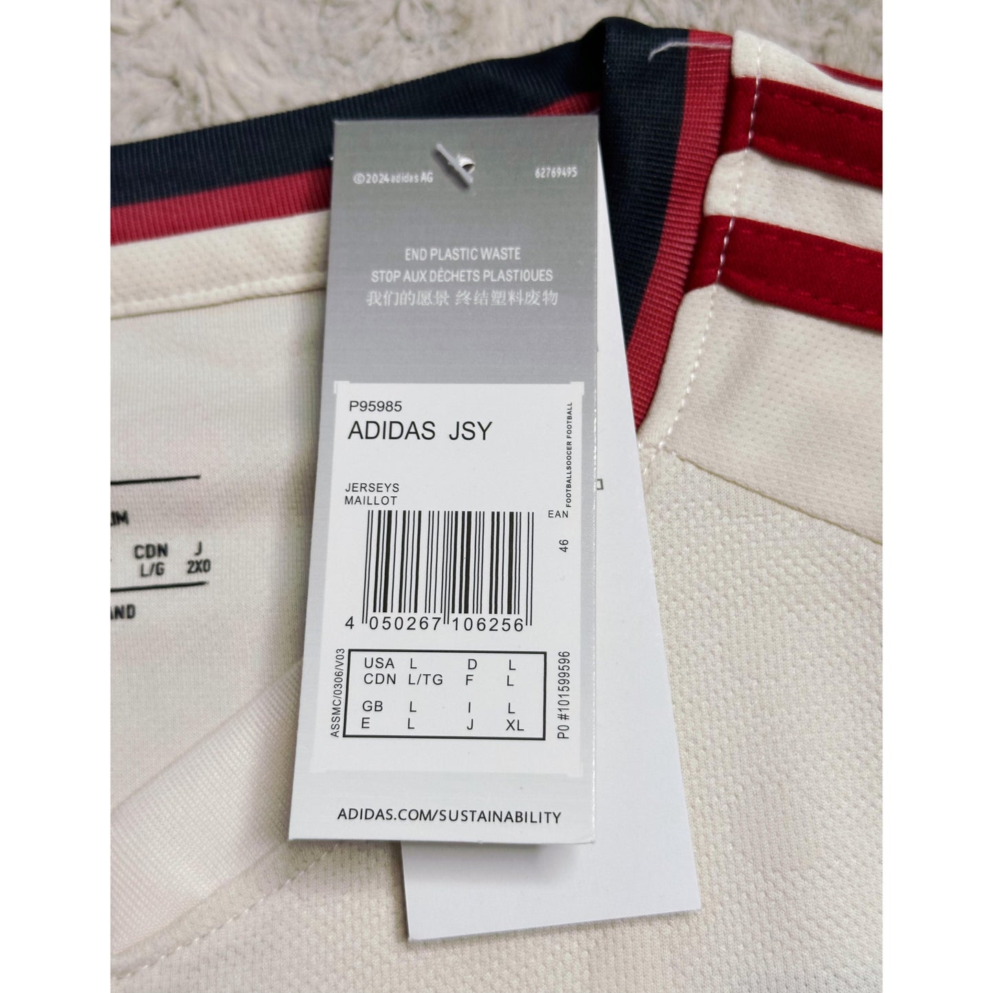 ADIDAS LIVERPOOL FC AWAY 25/26 FOOTBALL JERSEY KIT  WHITE & RED