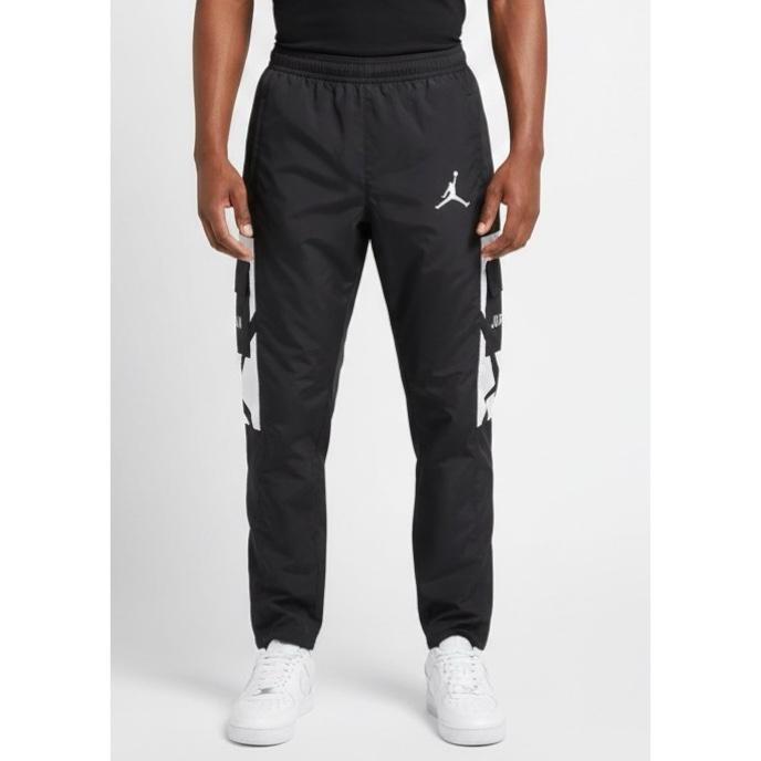 Men’s Jordan Cargo Track Pants – Beige & Black Panel Design