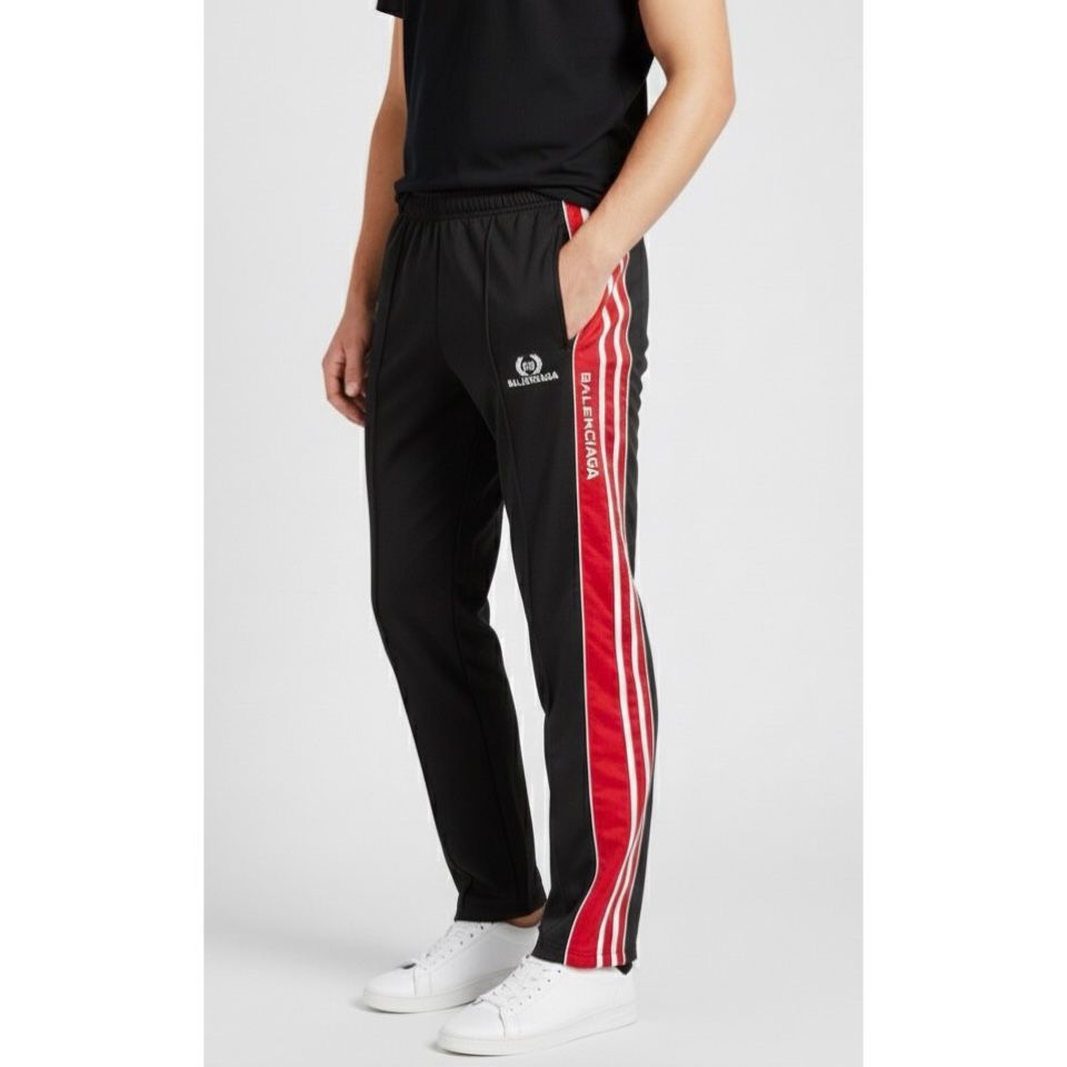 Men’s Balenciaga Track Pant – Contrast Stripe Design