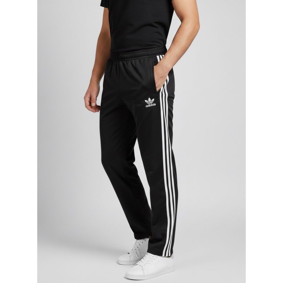 ADIDAS TRACK PANTS FOR MEN – CLASSIC THREE STRIPES SPORTSWEAR TRACK