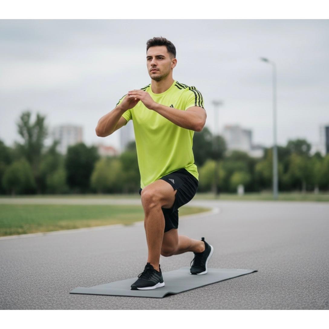 ADIDAS Elite Performance Tee with Bold Dual-Stripe Shoulders | FeatherLite Breathable Fabric | Premium Activewear Essential