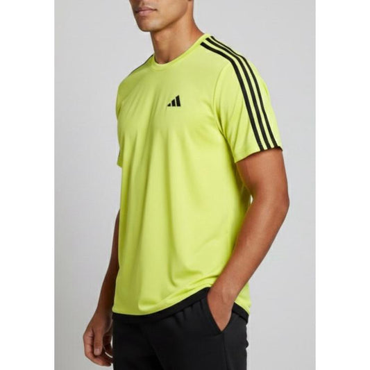 ADIDAS Elite Performance Tee with Bold Dual-Stripe Shoulders | FeatherLite Breathable Fabric | Premium Activewear Essential