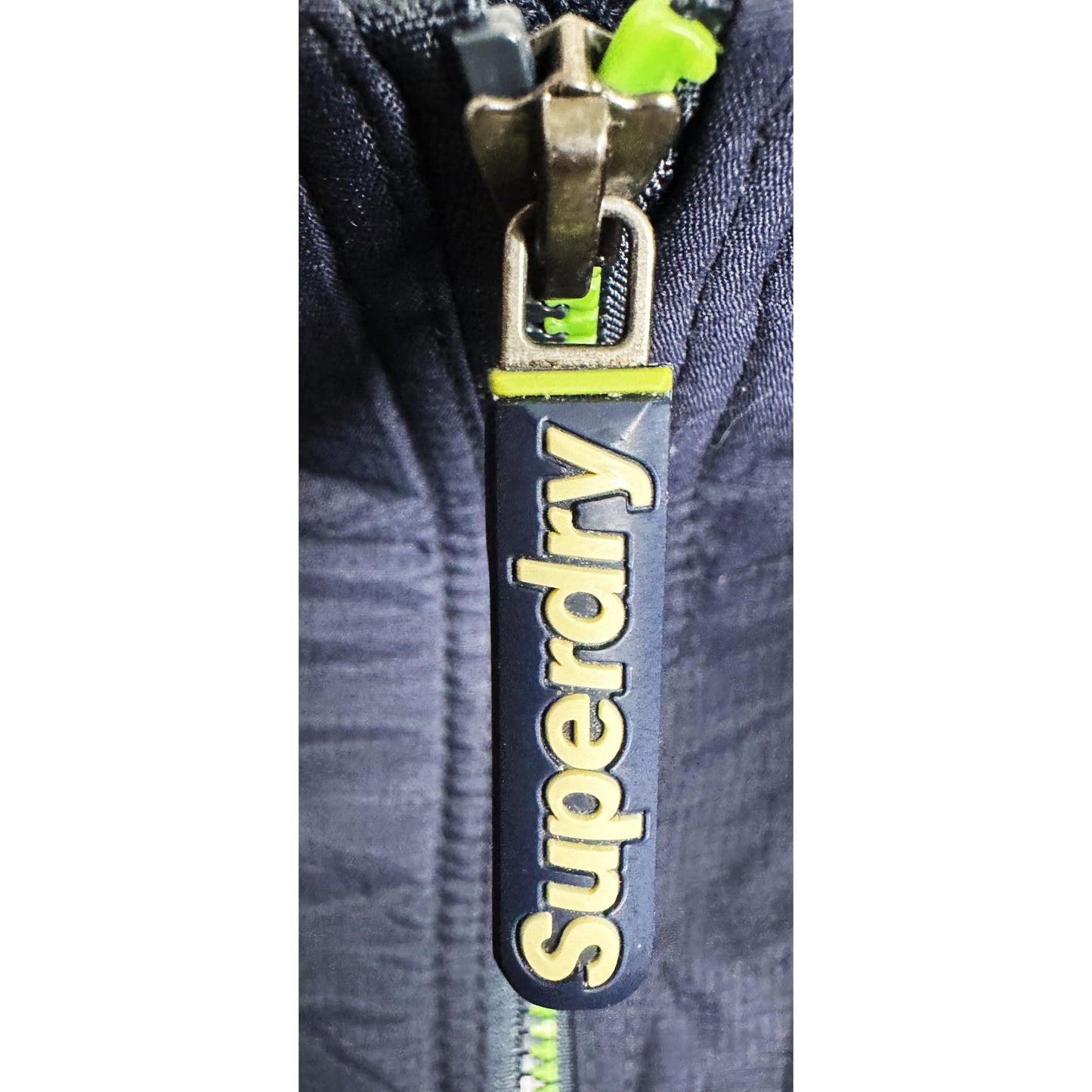 Superdry Professional Windcheater Jacket | Premium StormShield Outerwear | Navy–Neon Green Edition