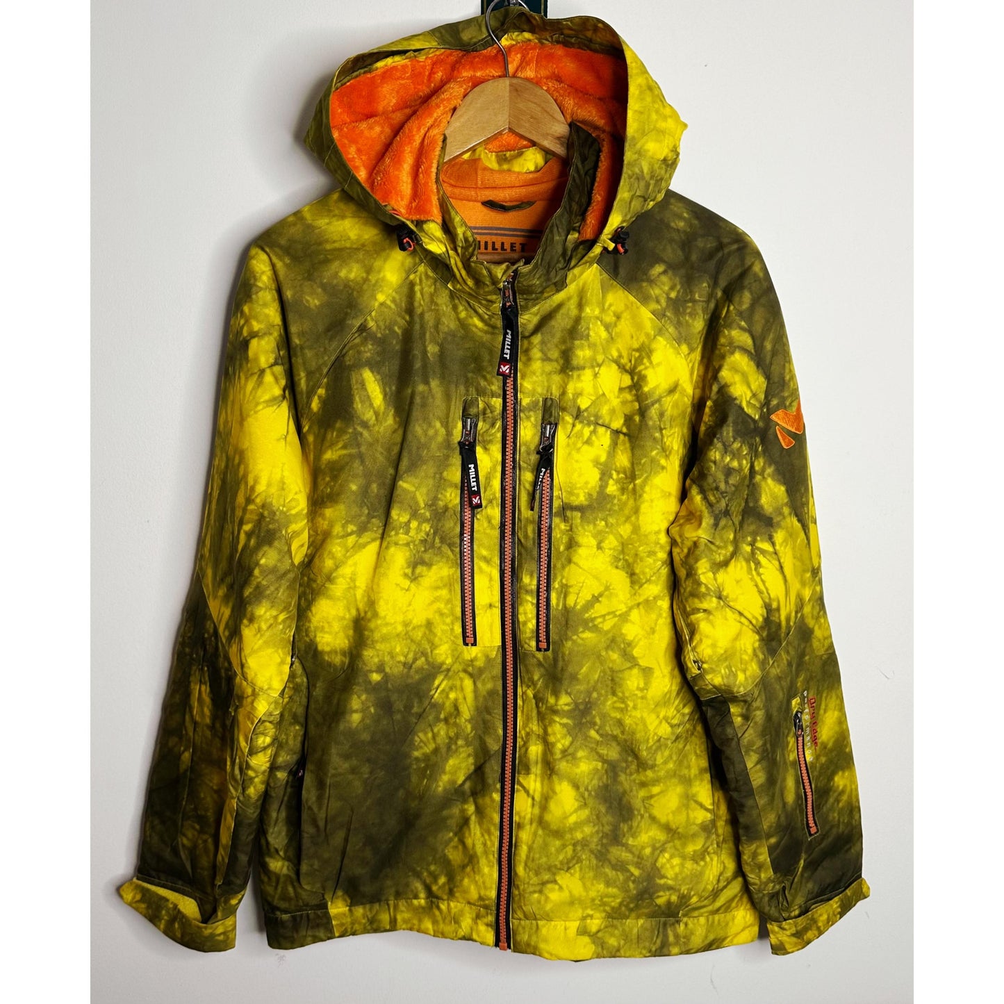 MILLET Mountain Pro All-Weather Jacket | Premium Thermal Shell | Yellow–Olive Tie-Dye Expedition Edition