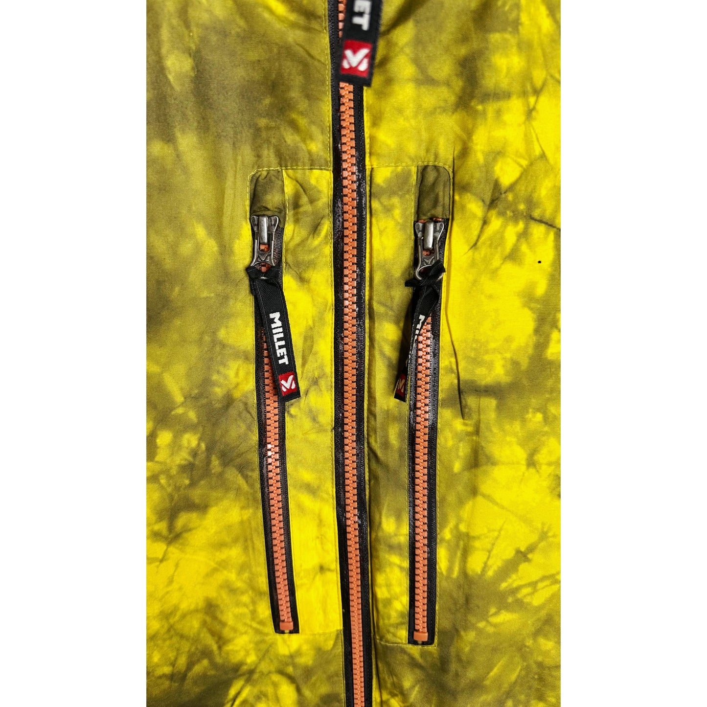 MILLET Mountain Pro All-Weather Jacket | Premium Thermal Shell | Yellow–Olive Tie-Dye Expedition Edition
