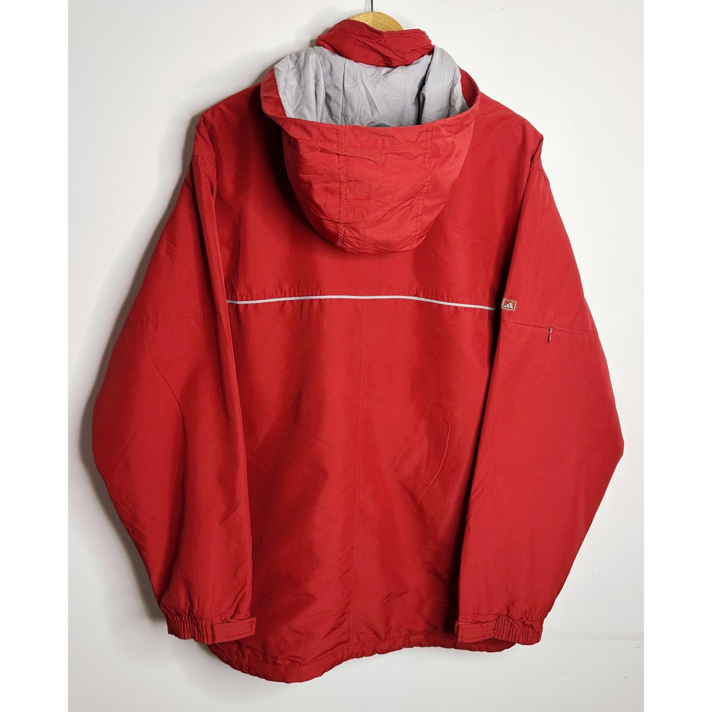 Adidas Vintage Korean-Made Technical Winter Parka – Premium Red Insulated Jacket