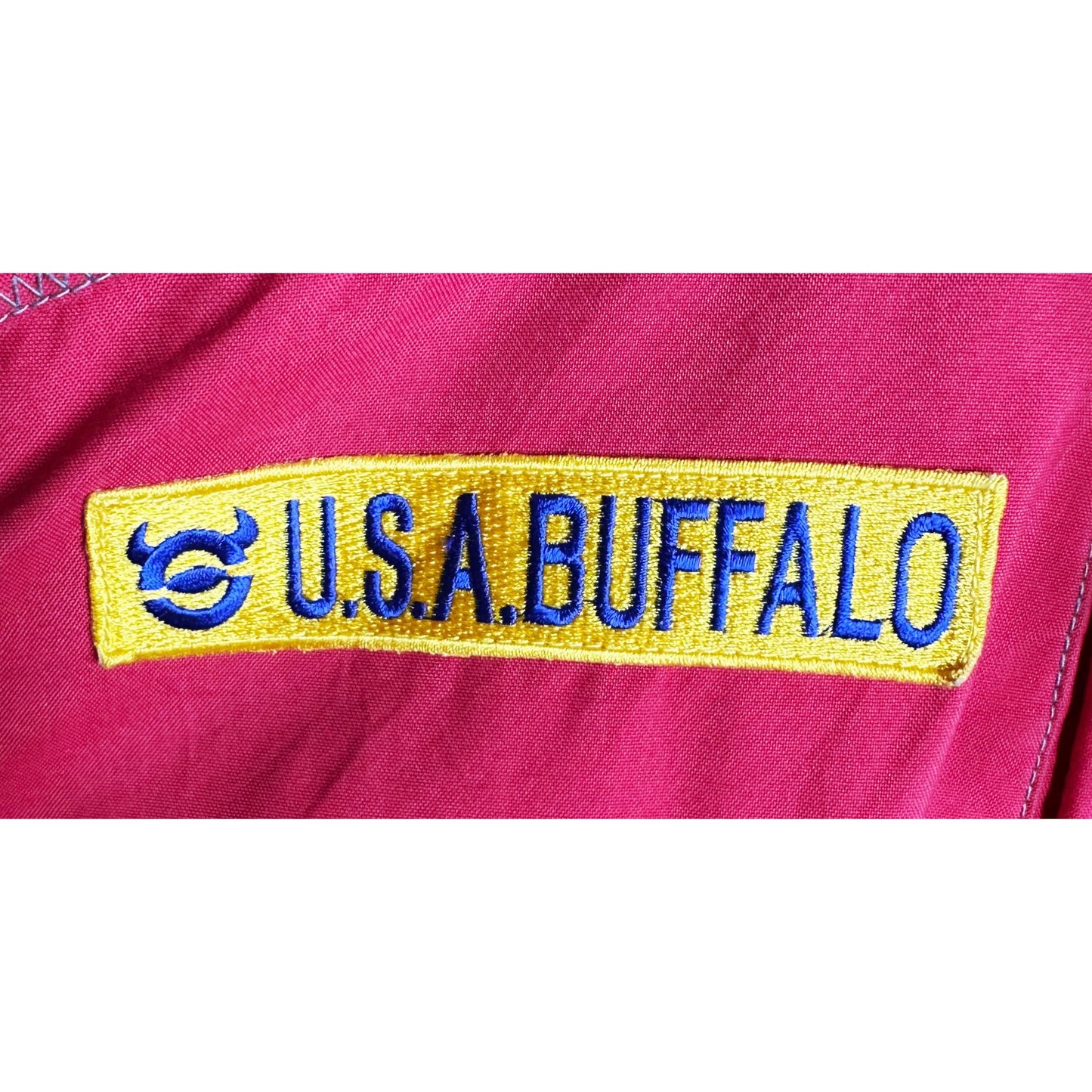 S-Tatanka Snow Express Premium Vintage Ski Parka – ‘Spirit of Animal Power’ Embroidered Red Jacket”