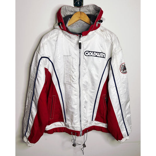 Goldwin Arctic Heritage Performance Jacket – White & Crimson Edition