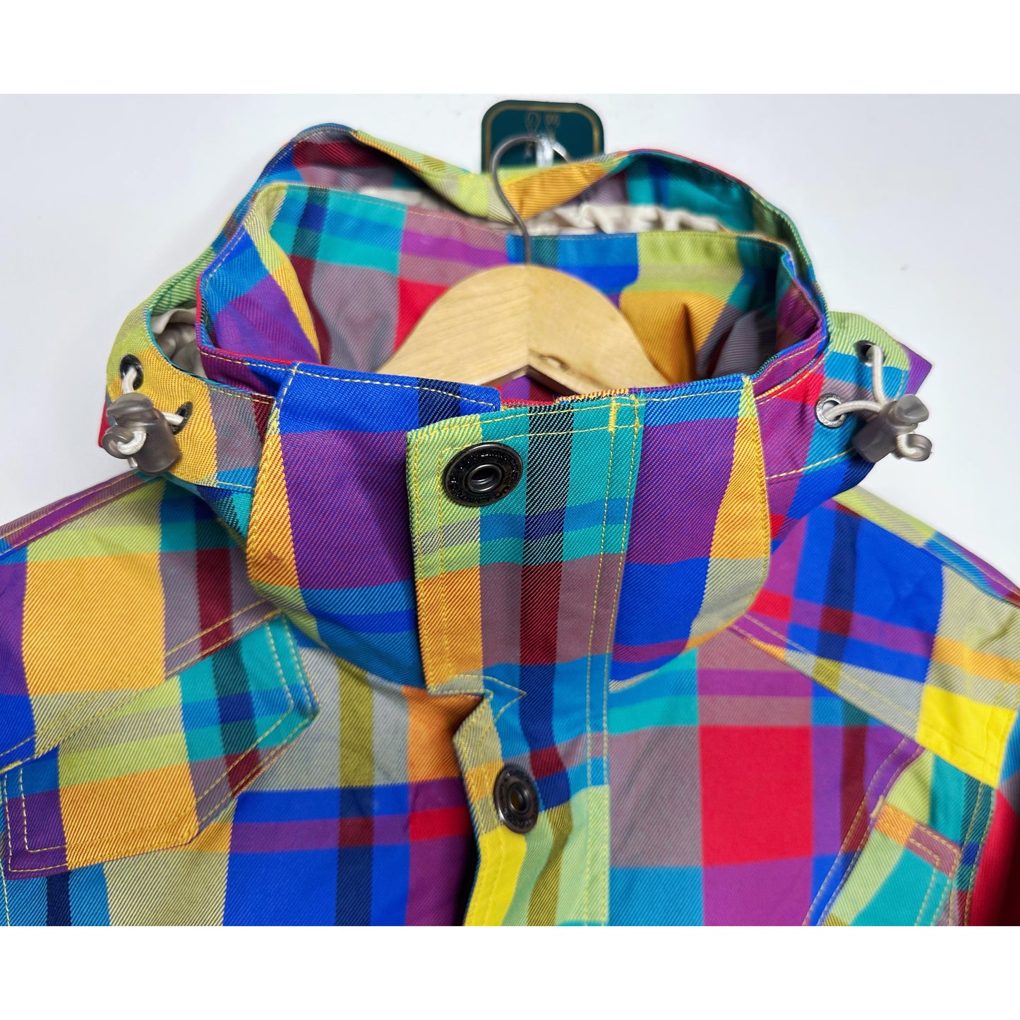 UN-LIMITED G LUXURY VIBRANT PLAID SNOWBOARD SKI JACKET MEDIUM MENS