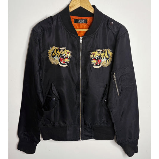 J 12 TIGERS BOMBER JACKET BLACK