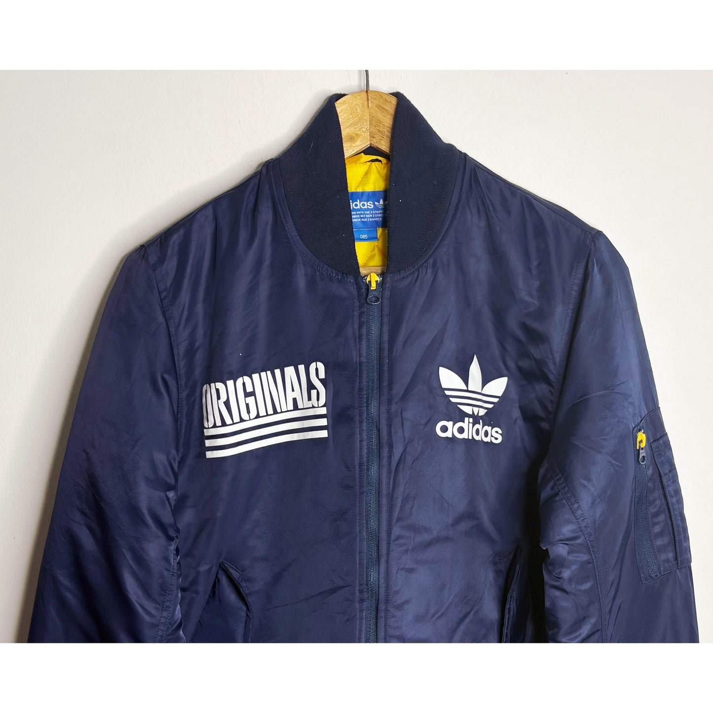 ADIDAS ORIGINALS BLUE BOMBER JACKET
