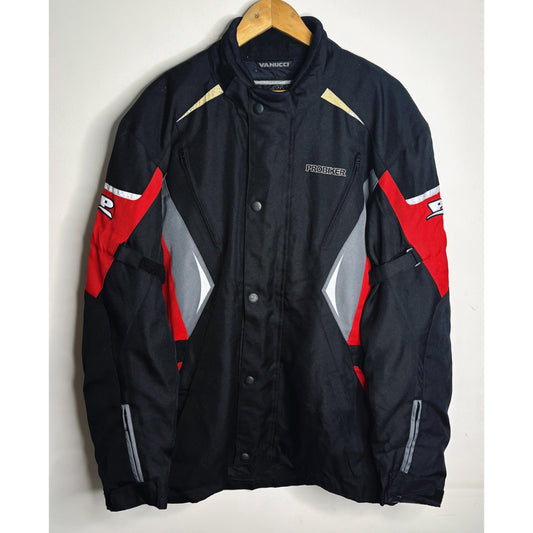 HONDA PROBIKER MOTORCYCLE RIDING JACKET BLACK RED