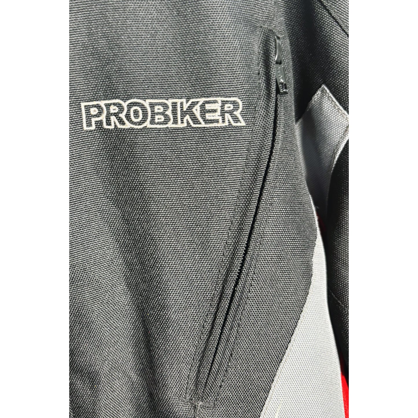 HONDA PROBIKER MOTORCYCLE RIDING JACKET BLACK RED