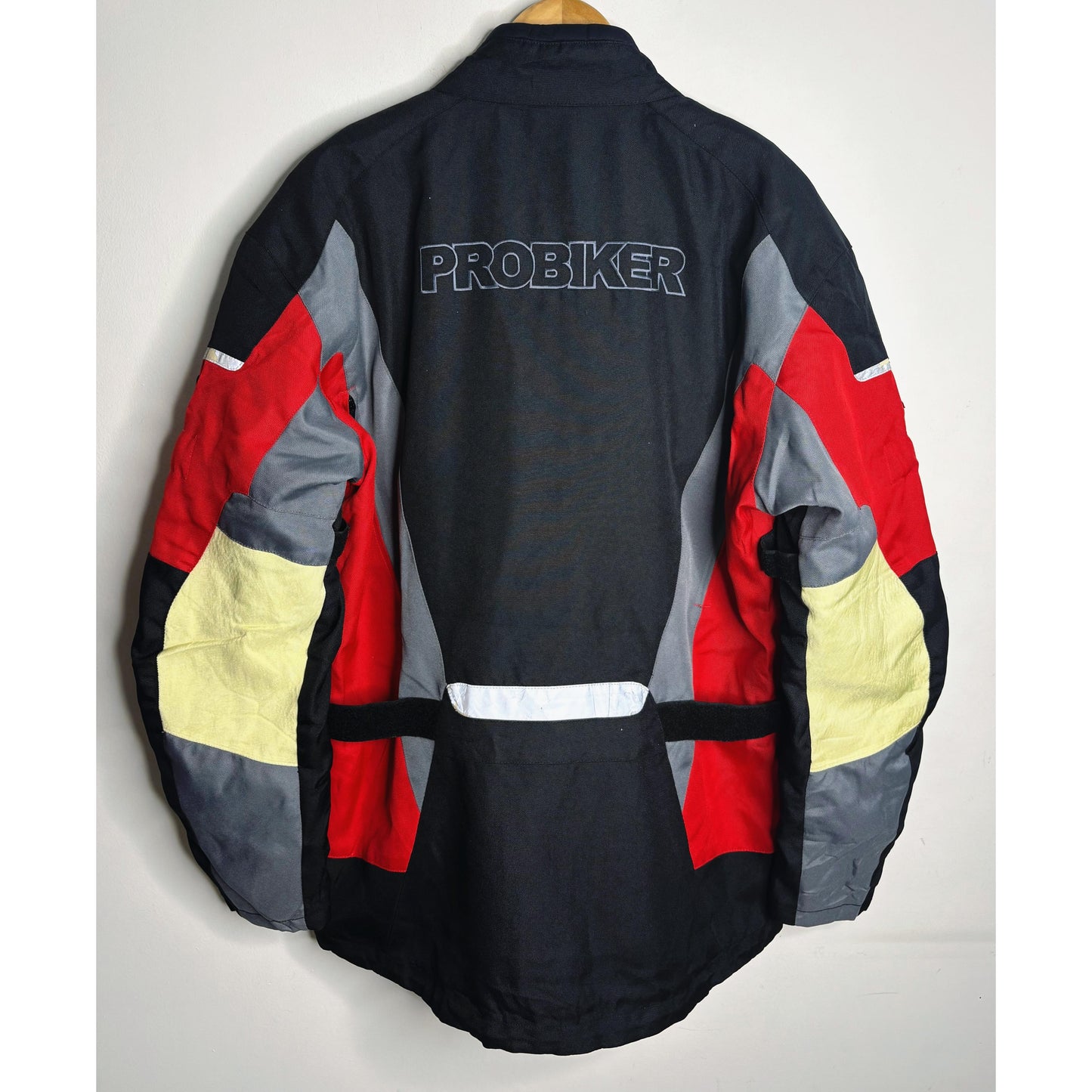 HONDA PROBIKER MOTORCYCLE RIDING JACKET BLACK RED