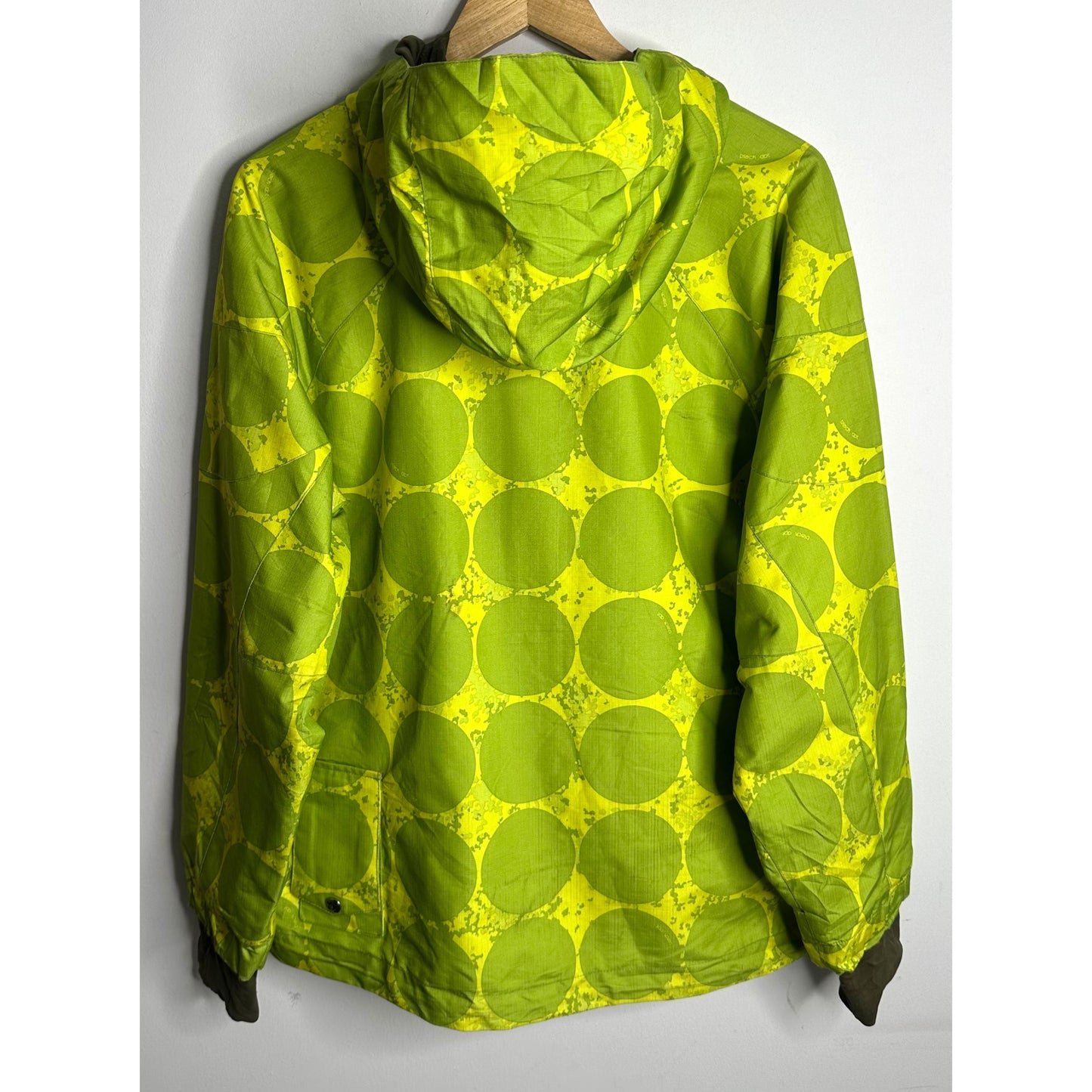 BLACK DOT PREMIUM SKI JACKET FOR MEN | GREEN PRINTED WINTER SNOW JACKET