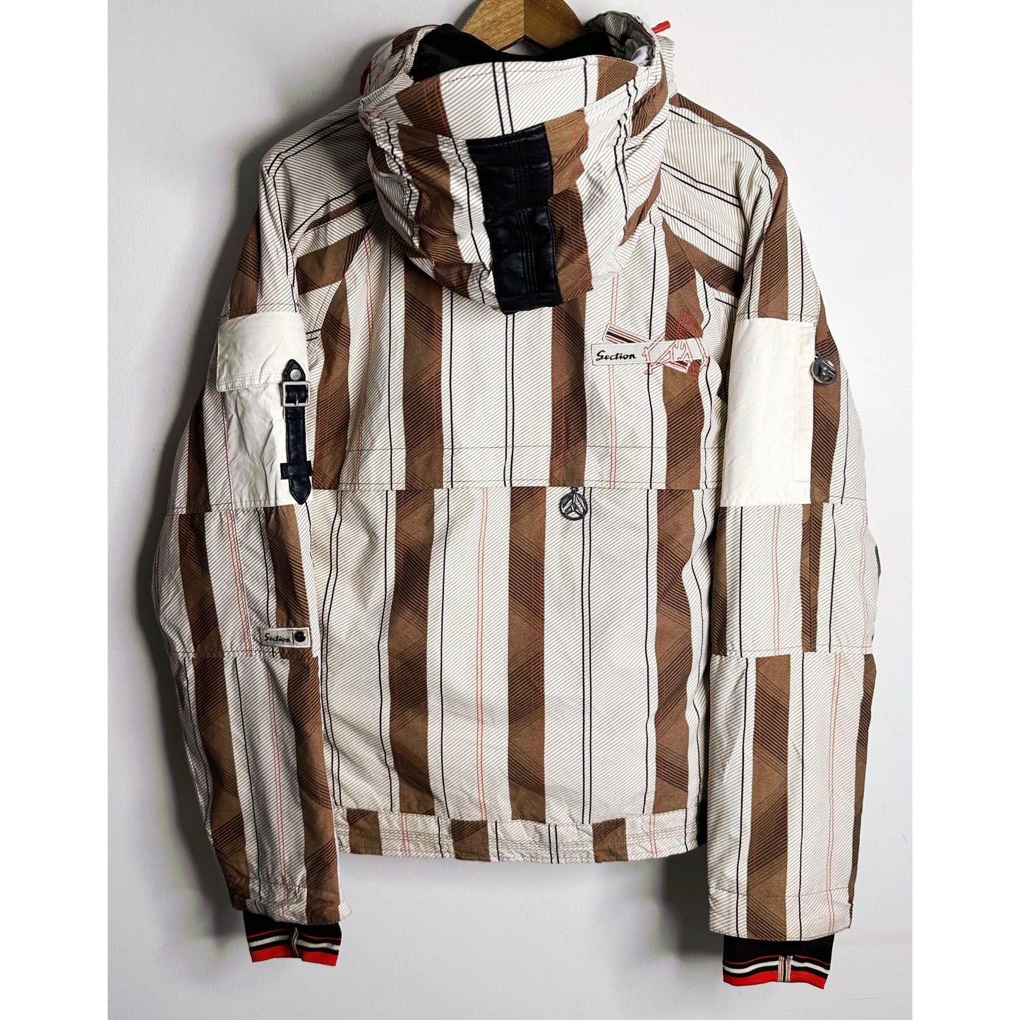 SECTION DIVISION SNOWBOARD JACKET COAT LARGE HEAVY INSULATED HOODED SKI MEN’S