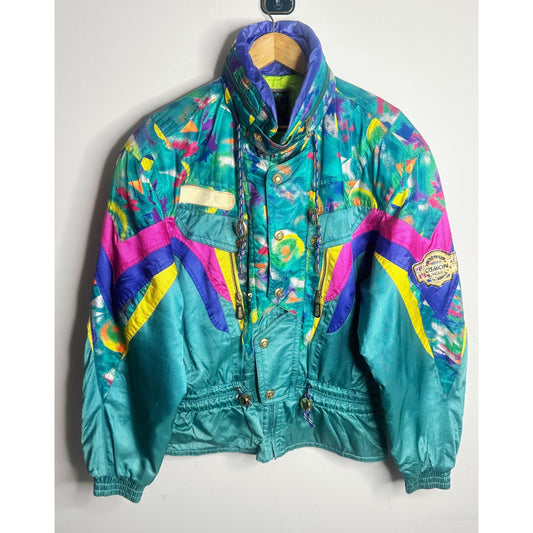 SKI WEAR SNOW GEAR WINTER JACKET MULTICOLOUR WARMER JACKET