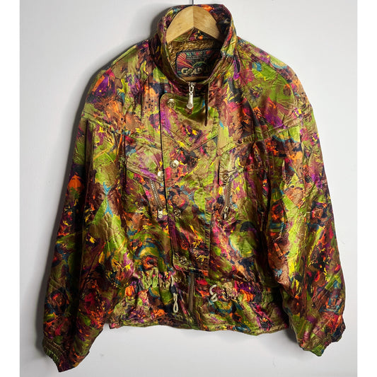90S GOLDWIN SKI JACKET: FULL ZIPPER, MULTICOLOUR