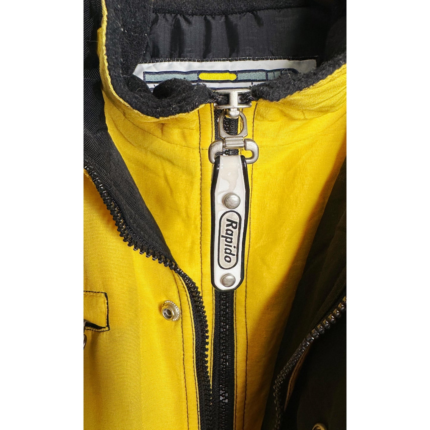 RAPIDO SKI CLUB BOMBER JACKET  BLACK YELLOW