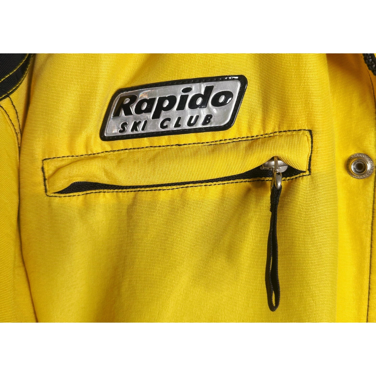 RAPIDO SKI CLUB BOMBER JACKET  BLACK YELLOW